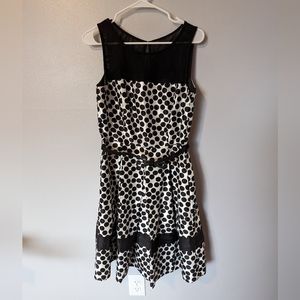 Black and White Polka dot dress -size 10